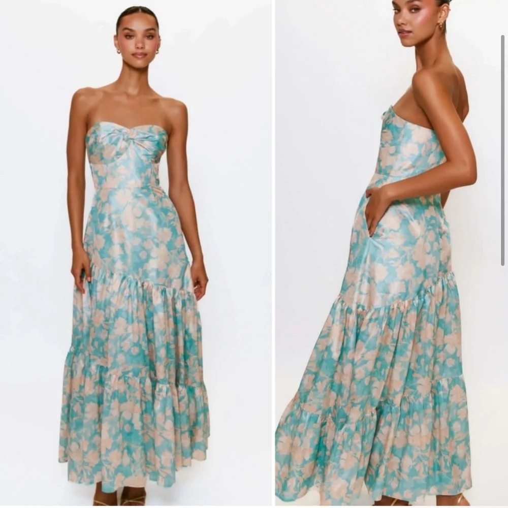 NWT Hutch Phoebe Floral Strapless Corset‎ Dress with pockets 2 - Picture 3 of 6